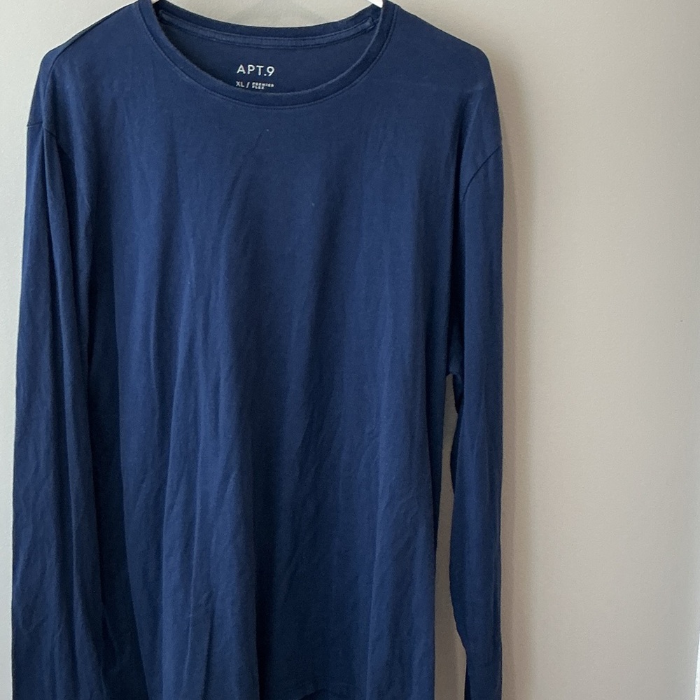 Apt. 9 Deep Blue Long Sleeve Top
